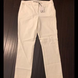 New with tags DVF white slacks